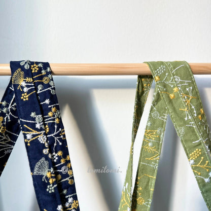 Yellow & White Dandelion Floral Tote Bag | Lemon Curd & Navy | Hidden Pockets, Two Handles | Durable Canvas