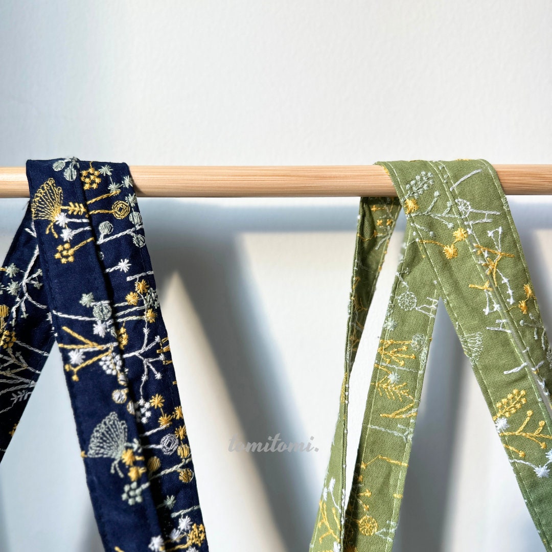 Yellow & White Dandelion Floral Tote Bag | Lemon Curd & Navy | Hidden Pockets, Two Handles | Durable Canvas