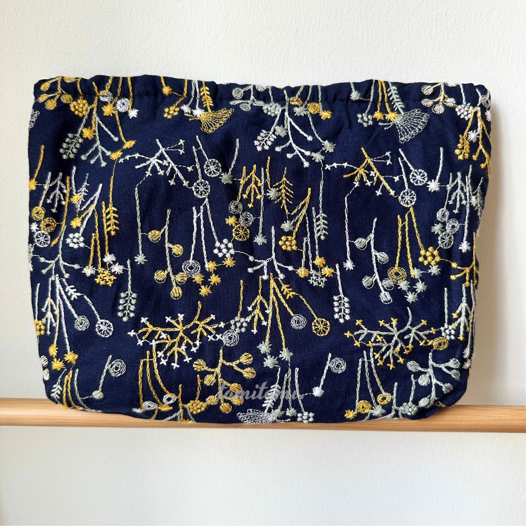 Dandelion Embroidered & Makeup Bags