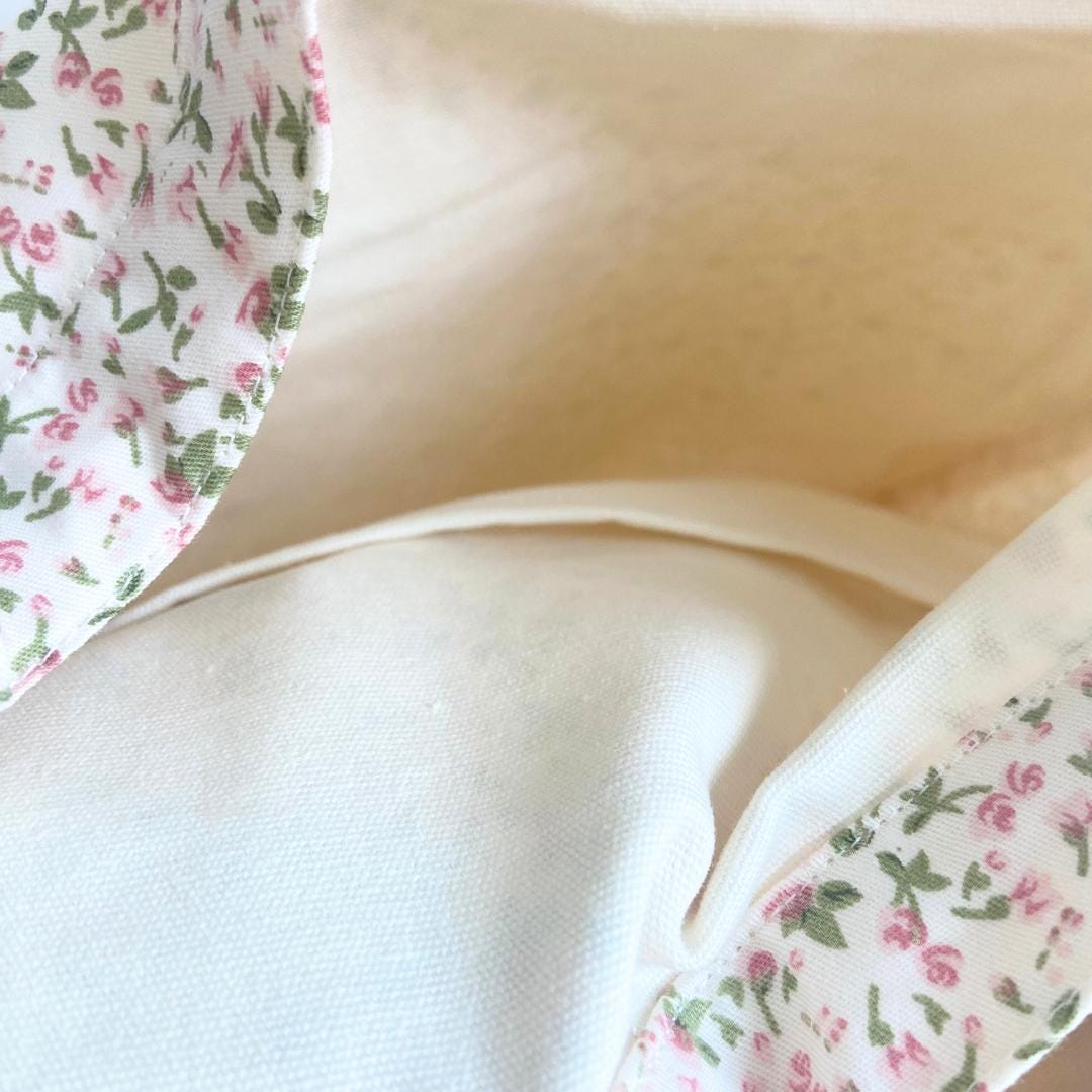 Cute and Versatile Floral Tote Bag - Inside